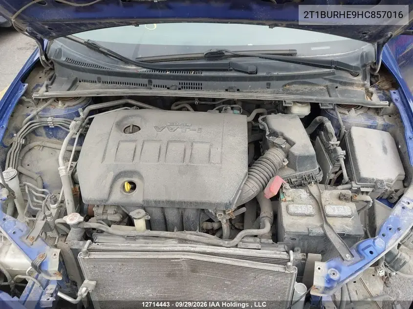 2017 TOYOTA COROLLA VIN 2T1BURHE9HC857016 — фото 10