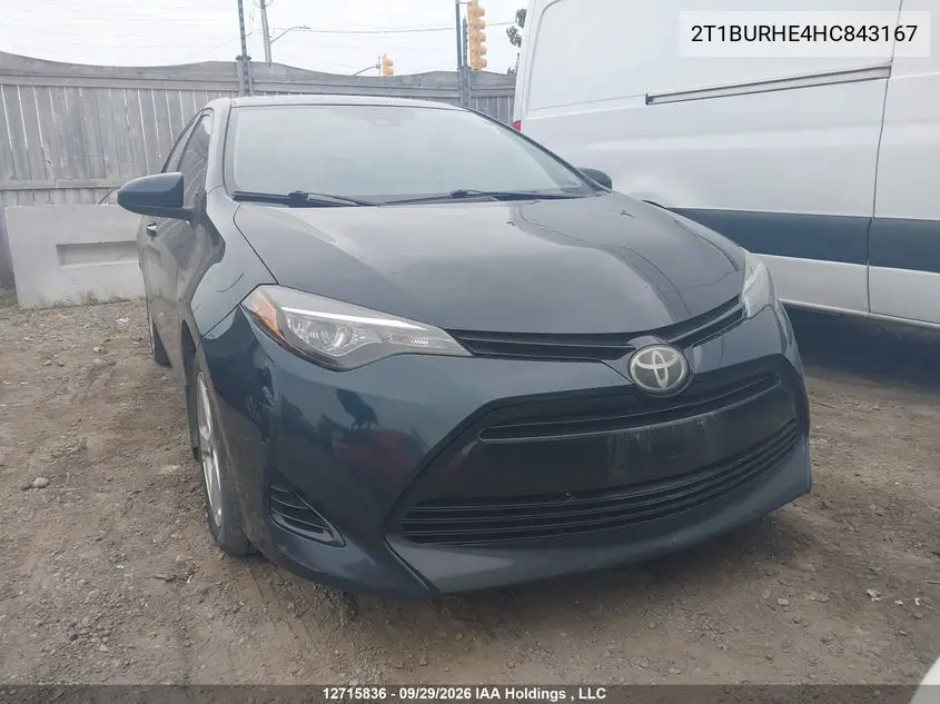 2017 TOYOTA COROLLA VIN 2T1BURHE4HC843167 — фото 12