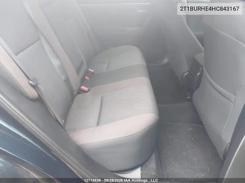 2017 TOYOTA COROLLA VIN 2T1BURHE4HC843167 — фото 8