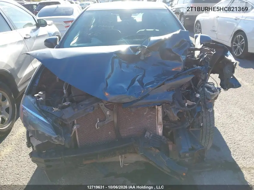 2017 TOYOTA COROLLA VIN 2T1BURHE5HC821369 — фото 12