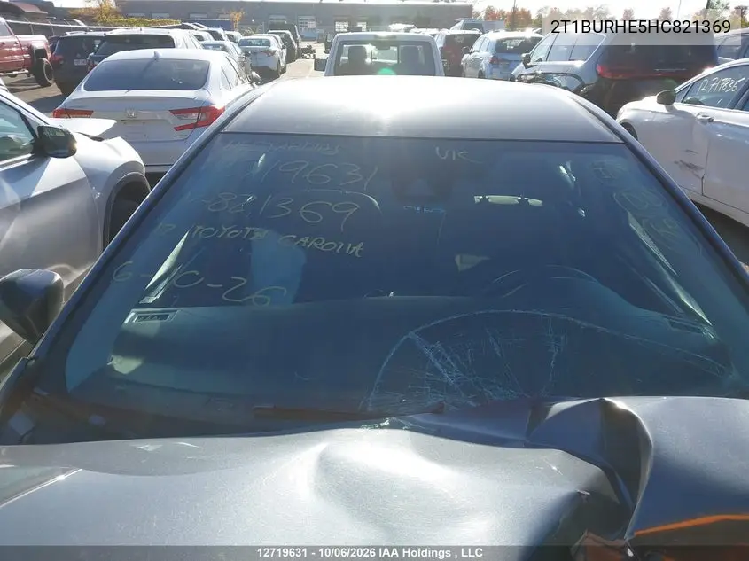 2017 TOYOTA COROLLA VIN 2T1BURHE5HC821369 — фото 17