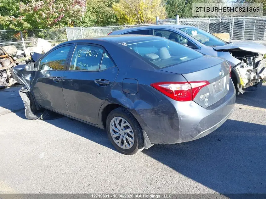 2017 TOYOTA COROLLA VIN 2T1BURHE5HC821369 — фото 3