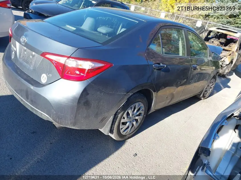 2017 TOYOTA COROLLA VIN 2T1BURHE5HC821369 — фото 4