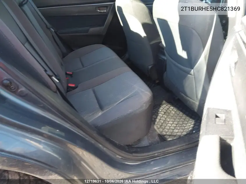 2017 TOYOTA COROLLA VIN 2T1BURHE5HC821369 — фото 8