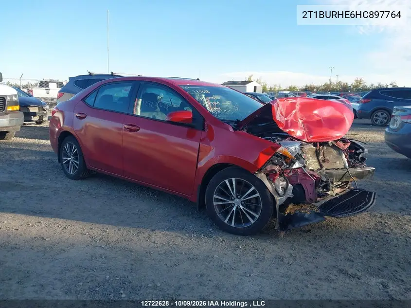 TOYOTA COROLLA 2017, VIN 2T1BURHE6HC897764