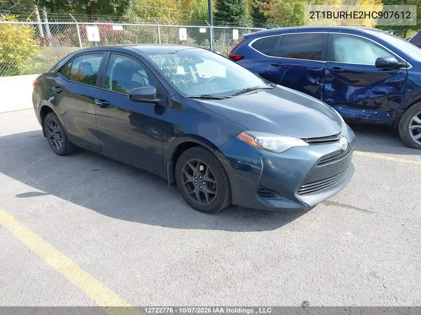 TOYOTA COROLLA 2017, VIN 2T1BURHE2HC907612