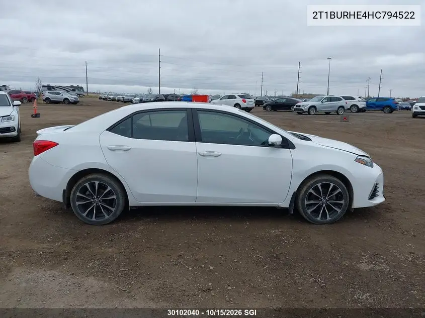 2017 TOYOTA COROLLA VIN 2T1BURHE4HC794522 — фото 14