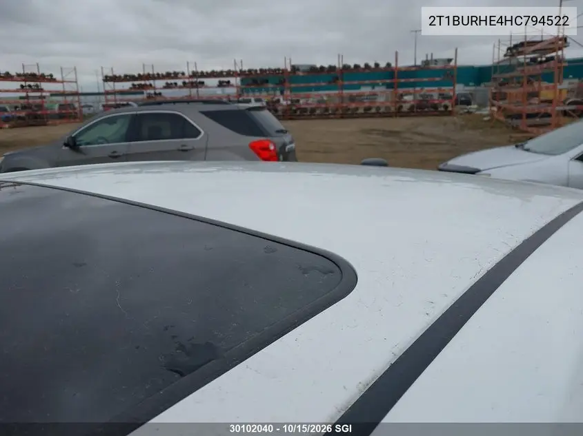 2017 TOYOTA COROLLA VIN 2T1BURHE4HC794522 — фото 18