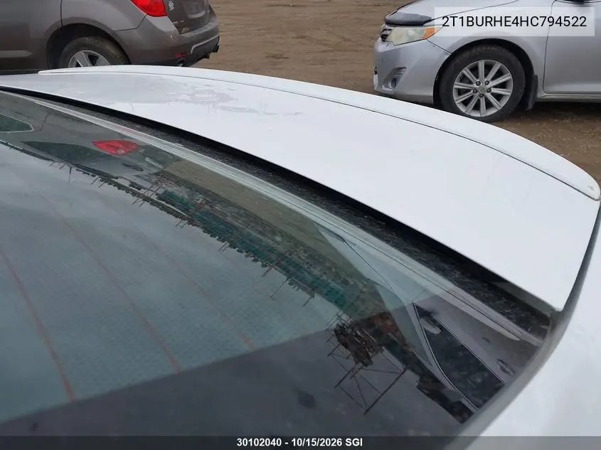 2017 TOYOTA COROLLA VIN 2T1BURHE4HC794522 — фото 19
