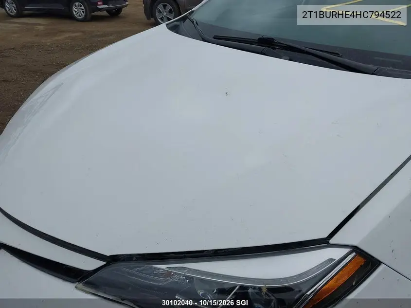 2017 TOYOTA COROLLA VIN 2T1BURHE4HC794522 — фото 6