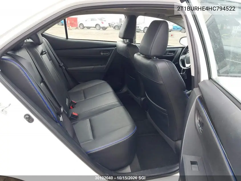 2017 TOYOTA COROLLA VIN 2T1BURHE4HC794522 — фото 8