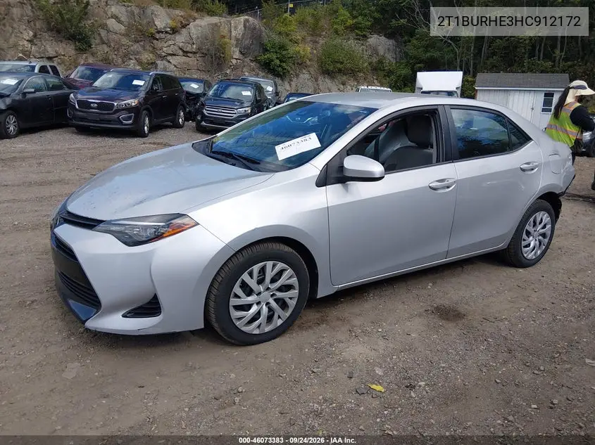 2017 TOYOTA COROLLA VIN 2T1BURHE3HC912172 — фото 2