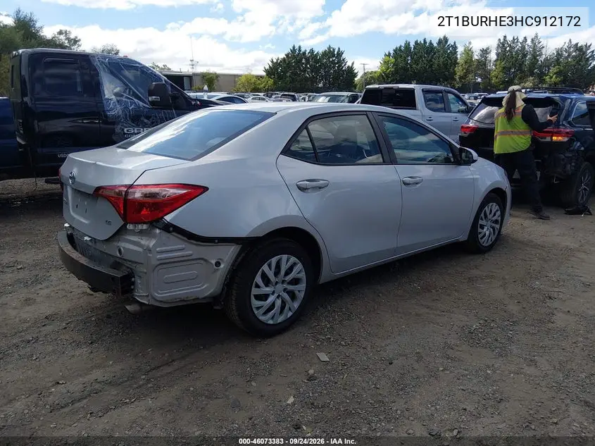 2017 TOYOTA COROLLA VIN 2T1BURHE3HC912172 — фото 4