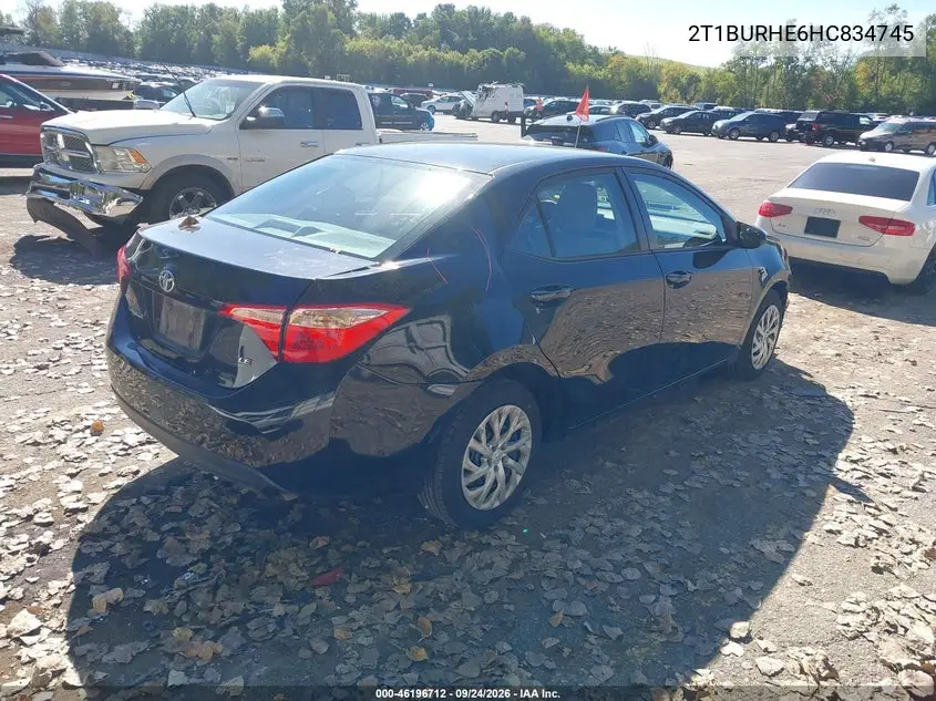 2017 TOYOTA COROLLA VIN 2T1BURHE6HC834745 — фото 4