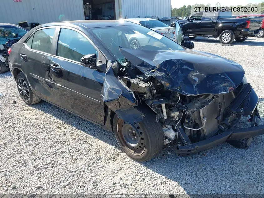 TOYOTA COROLLA 2017, VIN 2T1BURHE4HC852600