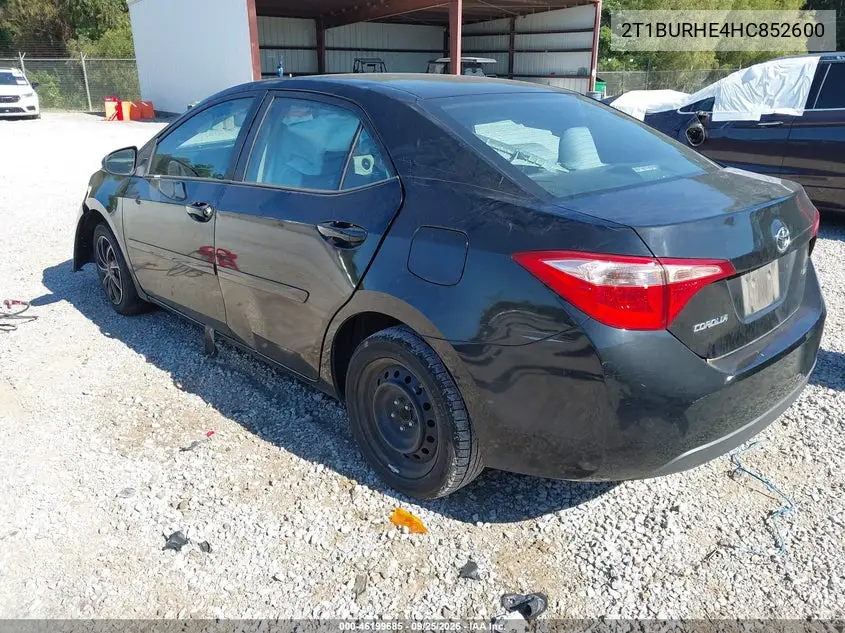 2017 TOYOTA COROLLA VIN 2T1BURHE4HC852600 — фото 3