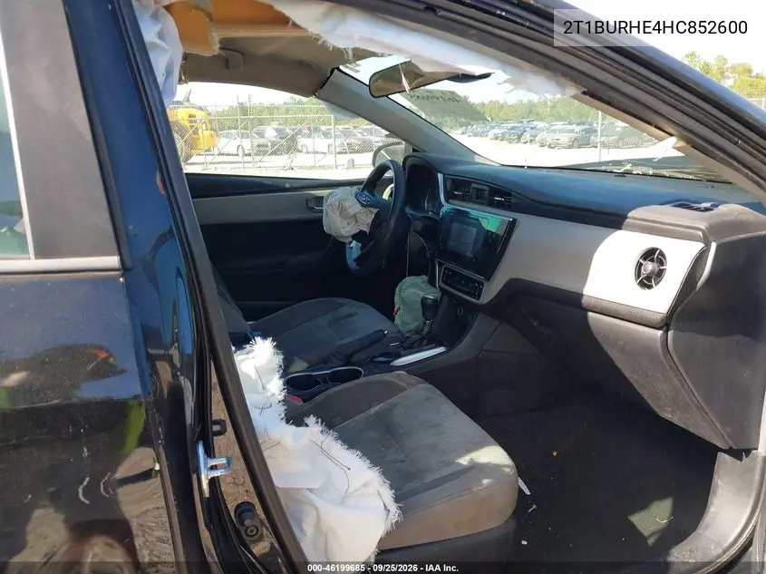 2017 TOYOTA COROLLA VIN 2T1BURHE4HC852600 — фото 5