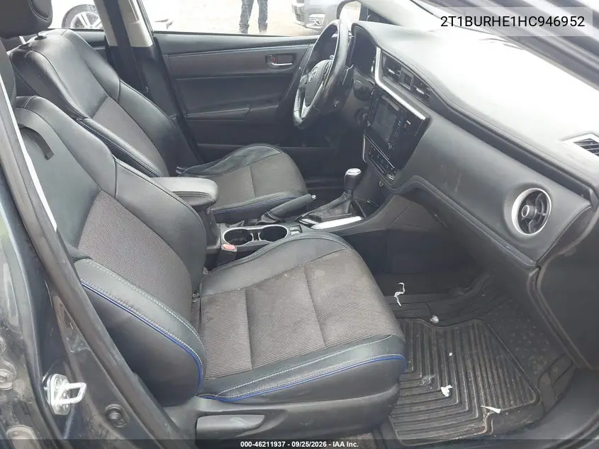 2017 TOYOTA COROLLA VIN 2T1BURHE1HC946952 — фото 5