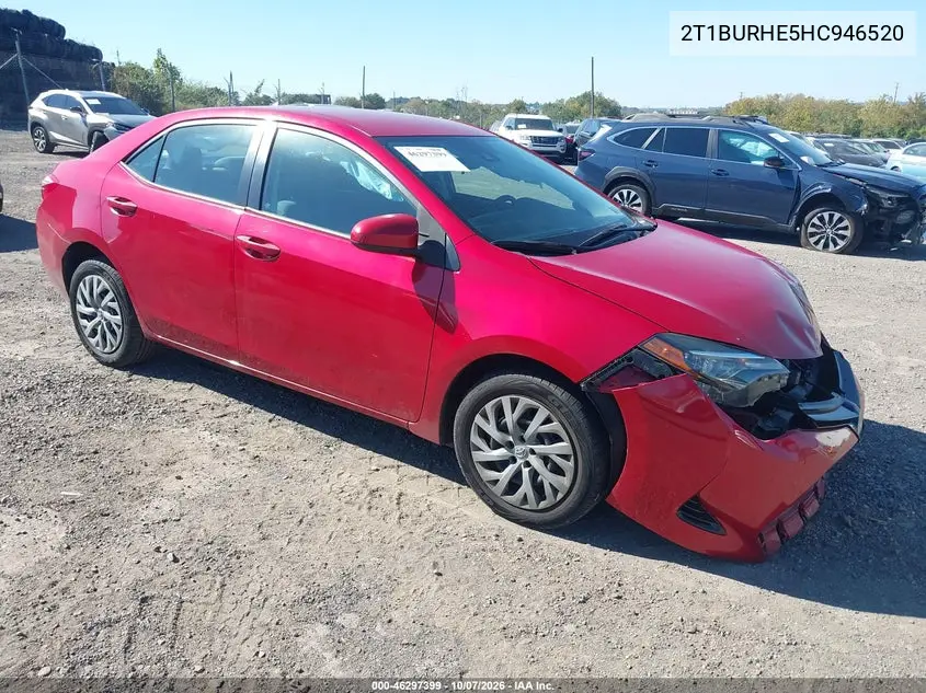 TOYOTA COROLLA 2017, VIN 2T1BURHE5HC946520