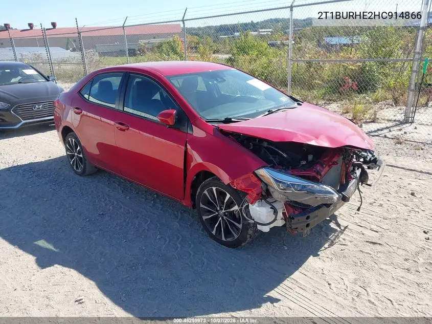 TOYOTA COROLLA 2017, VIN 2T1BURHE2HC914866
