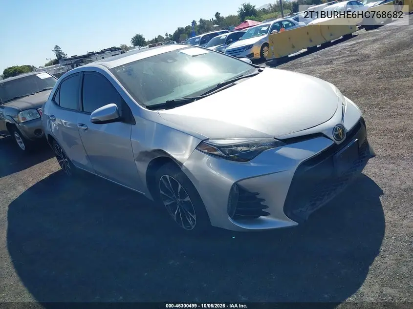 TOYOTA COROLLA 2017, VIN 2T1BURHE6HC768682