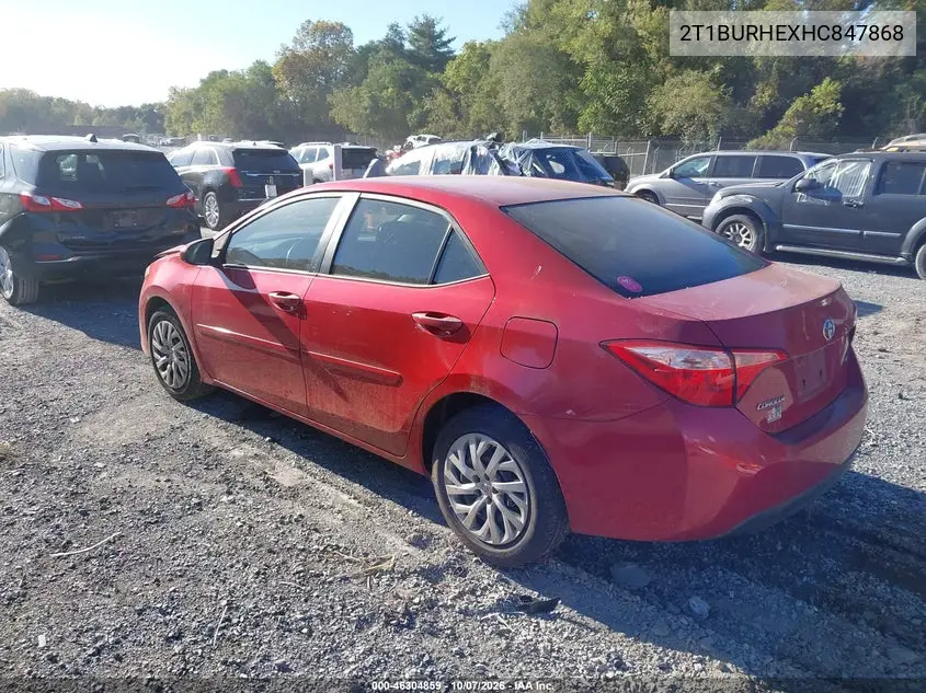 2017 TOYOTA COROLLA VIN 2T1BURHEXHC847868 — фото 3