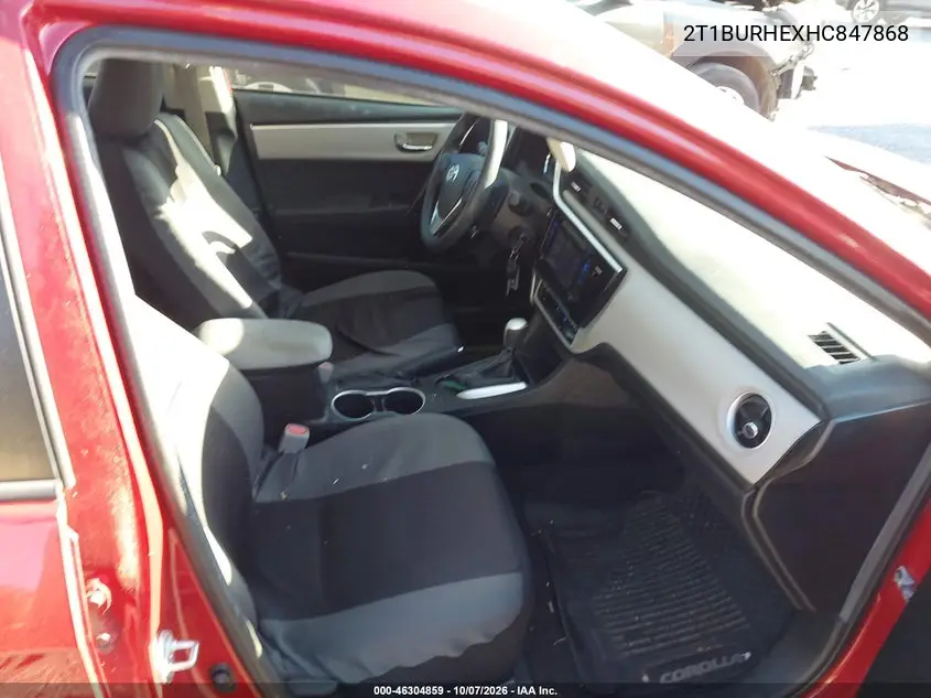 2017 TOYOTA COROLLA VIN 2T1BURHEXHC847868 — фото 5
