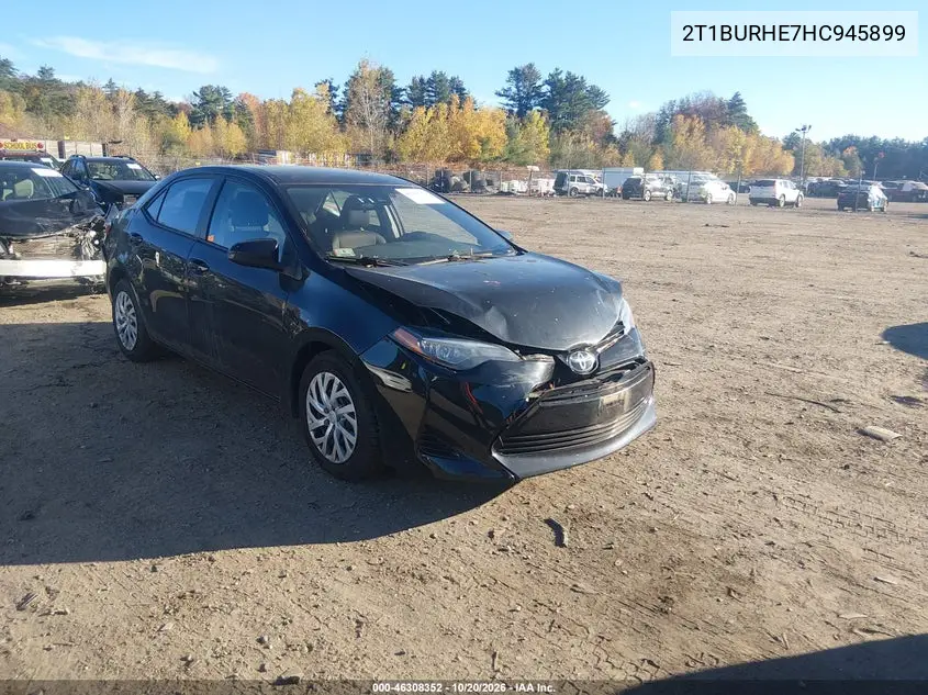 TOYOTA COROLLA 2017, VIN 2T1BURHE7HC945899