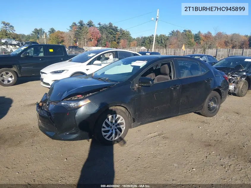 2017 TOYOTA COROLLA VIN 2T1BURHE7HC945899 — фото 2