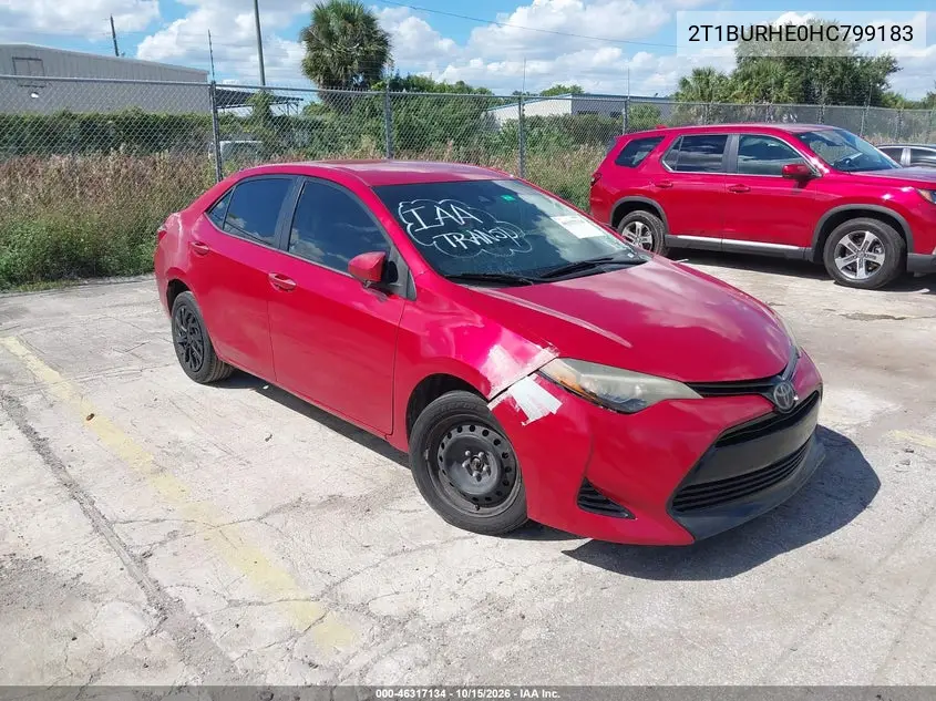 TOYOTA COROLLA 2017, VIN 2T1BURHE0HC799183