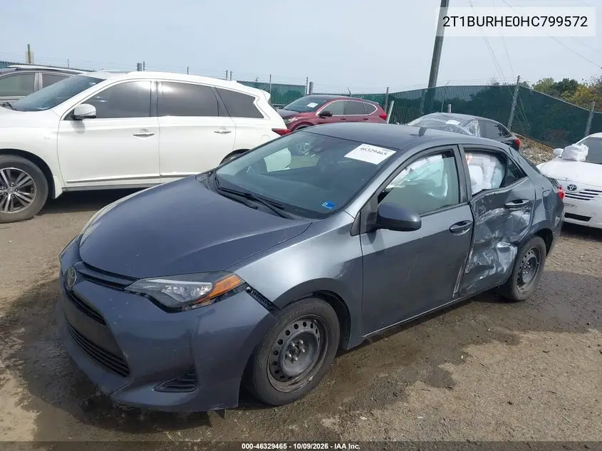 2017 TOYOTA COROLLA VIN 2T1BURHE0HC799572 — фото 2