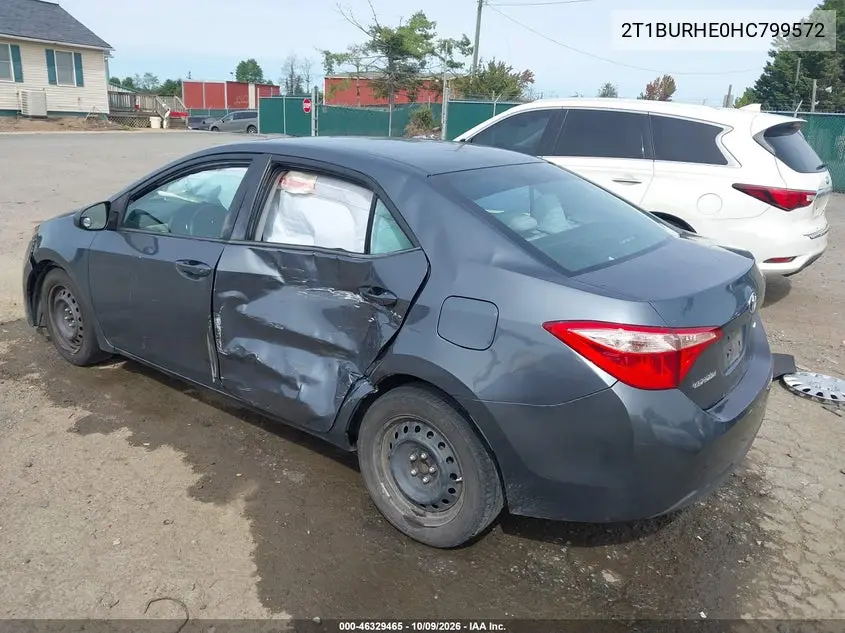 2017 TOYOTA COROLLA VIN 2T1BURHE0HC799572 — фото 3