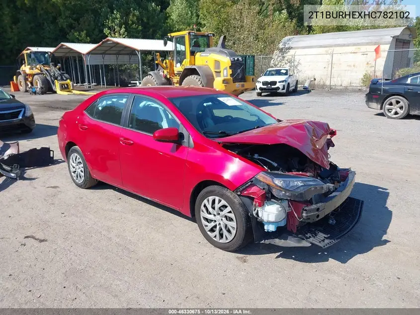 TOYOTA COROLLA 2017, VIN 2T1BURHEXHC782102