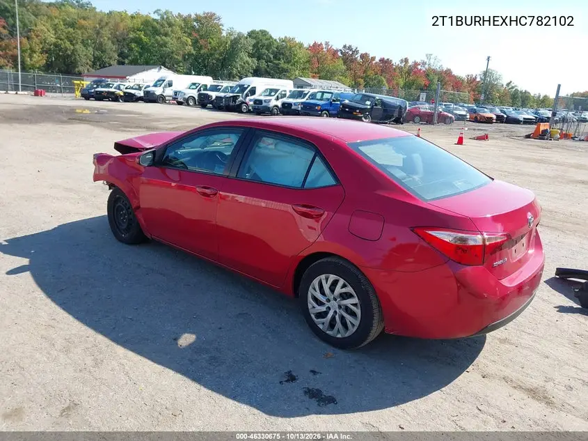 2017 TOYOTA COROLLA VIN 2T1BURHEXHC782102 — фото 3