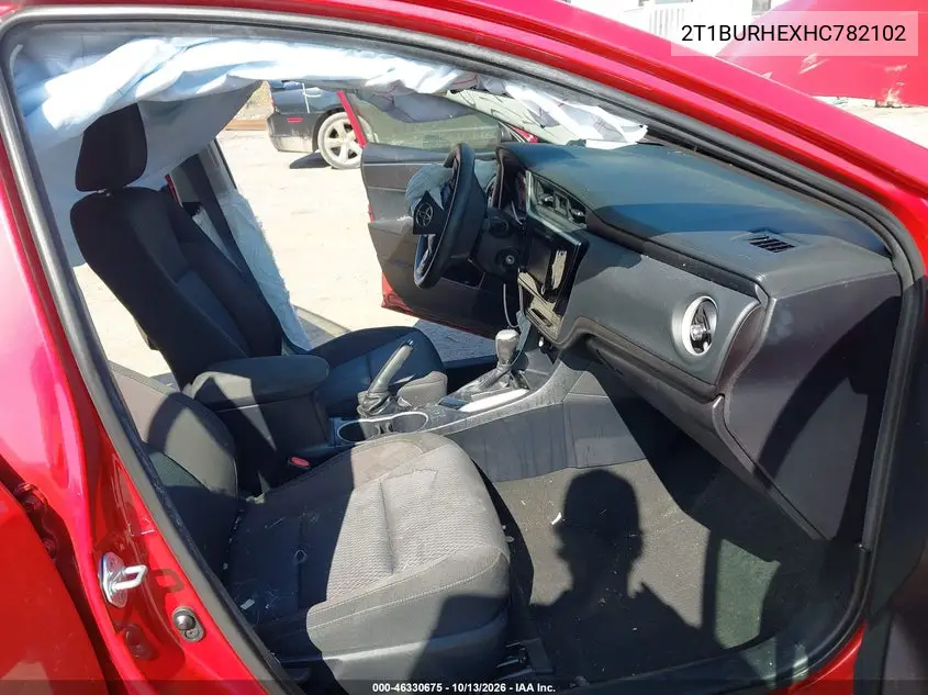 2017 TOYOTA COROLLA VIN 2T1BURHEXHC782102 — фото 5