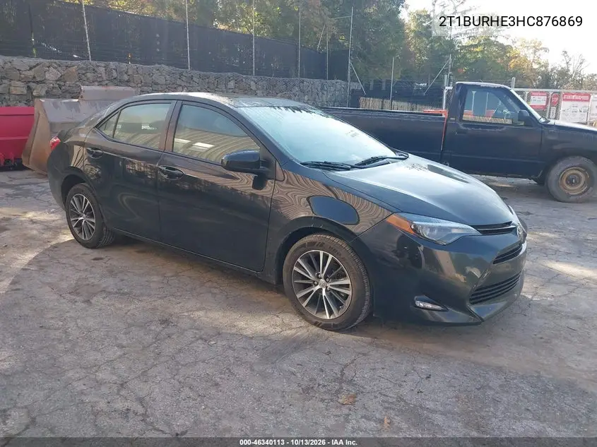 TOYOTA COROLLA 2017, VIN 2T1BURHE3HC876869