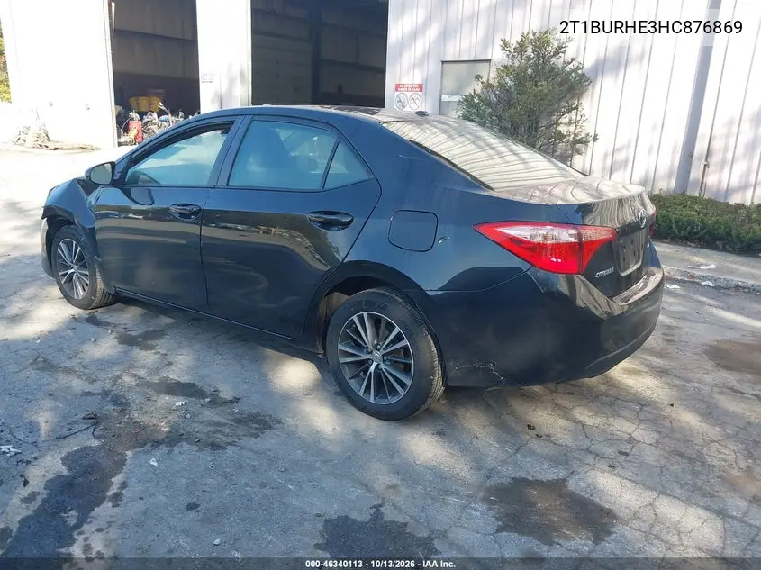 2017 TOYOTA COROLLA VIN 2T1BURHE3HC876869 — фото 3