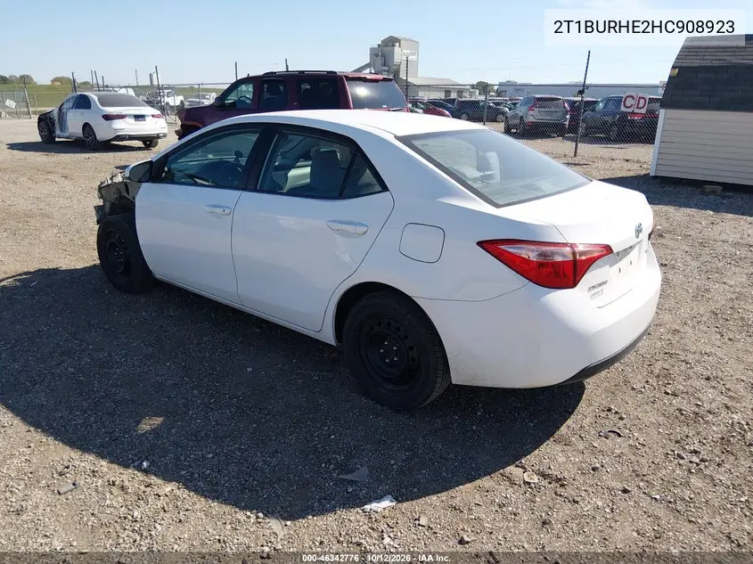 2017 TOYOTA COROLLA VIN 2T1BURHE2HC908923 — фото 3