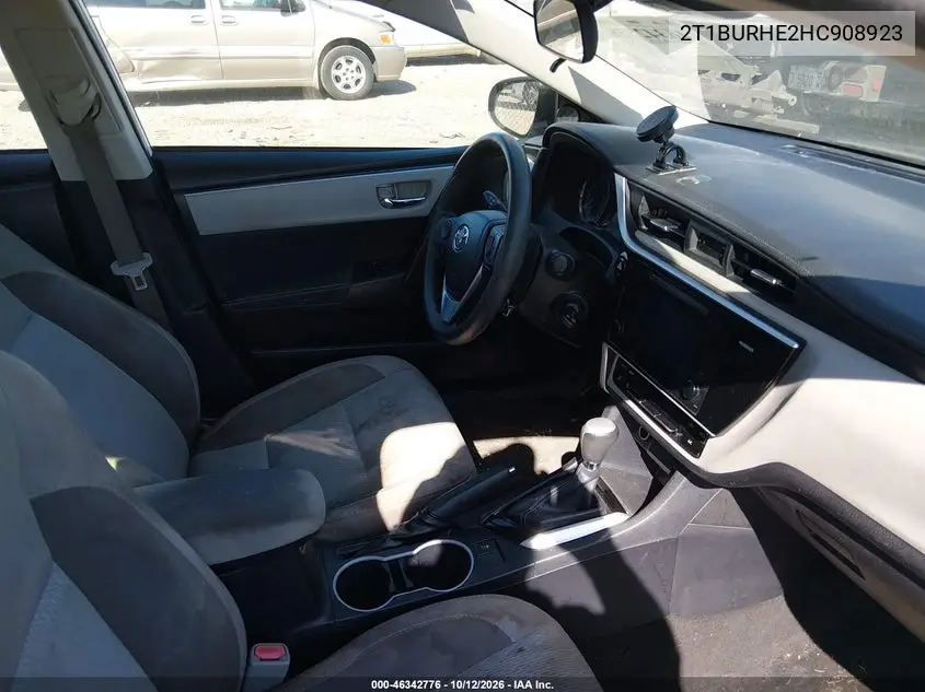 2017 TOYOTA COROLLA VIN 2T1BURHE2HC908923 — фото 5