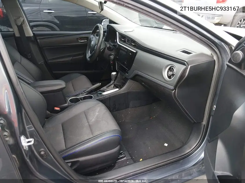 2017 TOYOTA COROLLA VIN 2T1BURHE5HC933167 — фото 5
