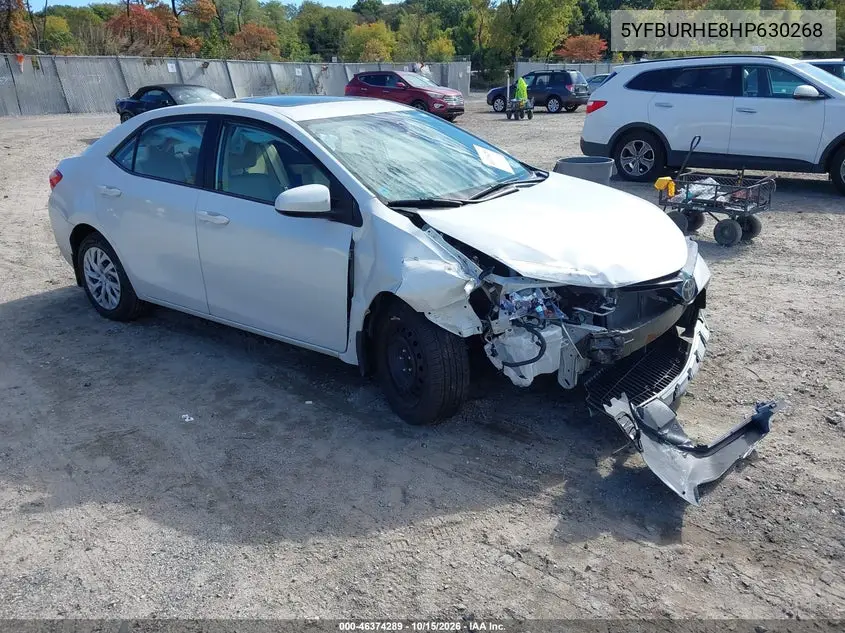 TOYOTA COROLLA 2017, VIN 5YFBURHE8HP630268