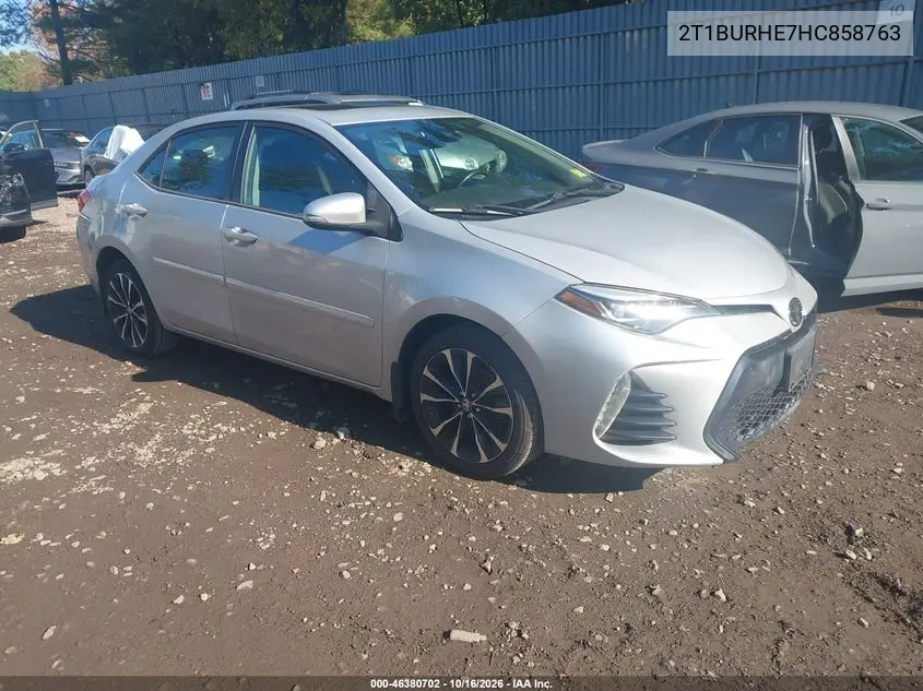 TOYOTA COROLLA 2017, VIN 2T1BURHE7HC858763