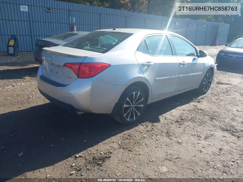 2017 TOYOTA COROLLA VIN 2T1BURHE7HC858763 — фото 4