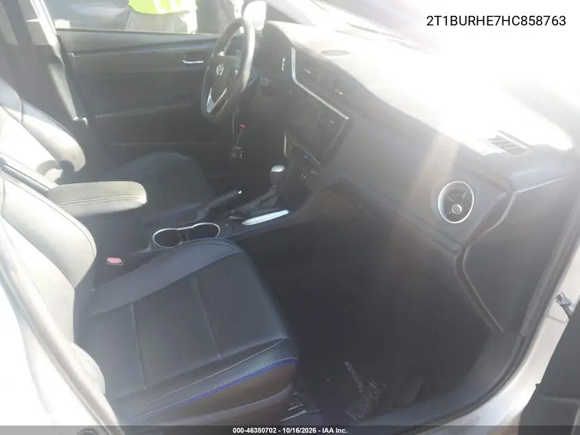 2017 TOYOTA COROLLA VIN 2T1BURHE7HC858763 — фото 5