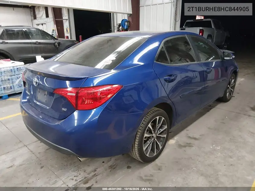 2017 TOYOTA COROLLA VIN 2T1BURHE8HC844905 — фото 4