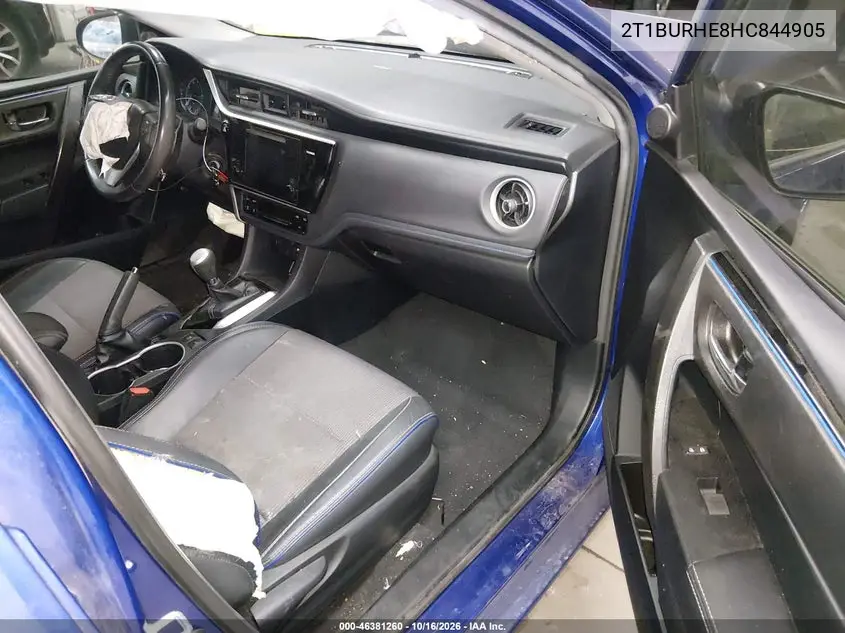 2017 TOYOTA COROLLA VIN 2T1BURHE8HC844905 — фото 5