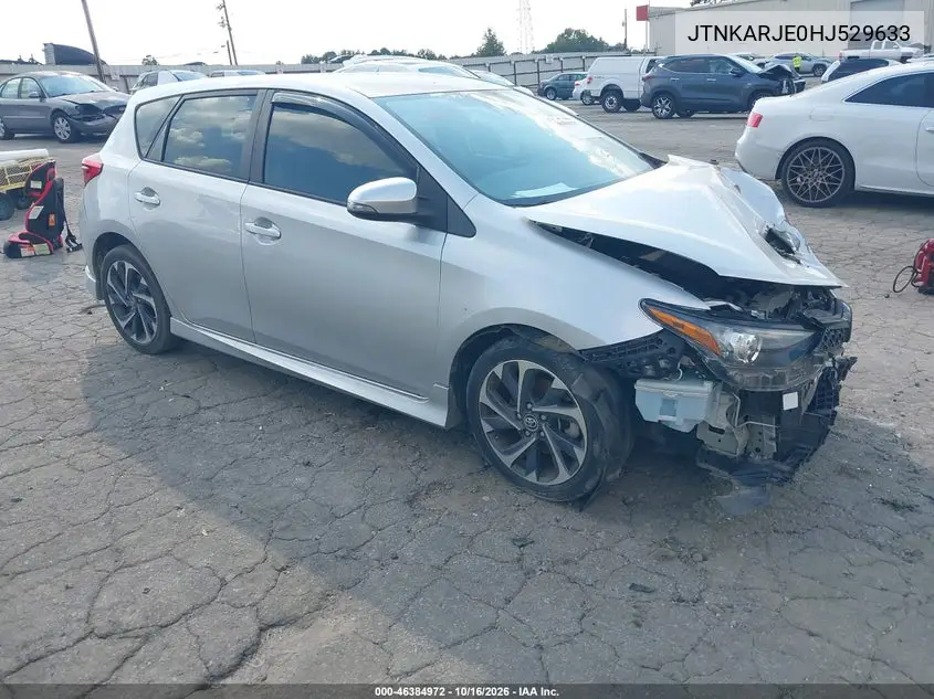 TOYOTA COROLLA 2017, VIN JTNKARJE0HJ529633