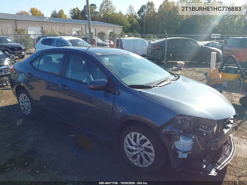 TOYOTA COROLLA 2017, VIN 2T1BURHE1HC776883