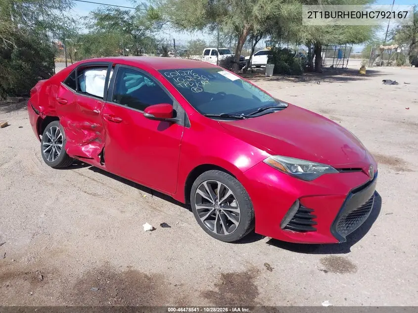 TOYOTA COROLLA 2017, VIN 2T1BURHE0HC792167