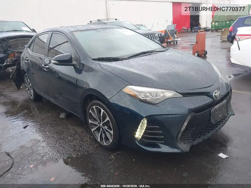 TOYOTA COROLLA 2017, VIN 2T1BURHE0HC770377